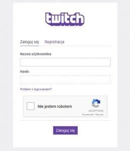 twitch logowanie.